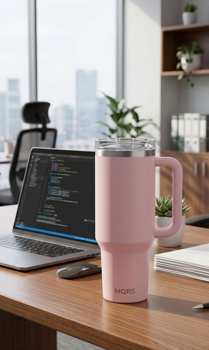 MQRS Premium Insulated Tumbler with Handle, 1200ml