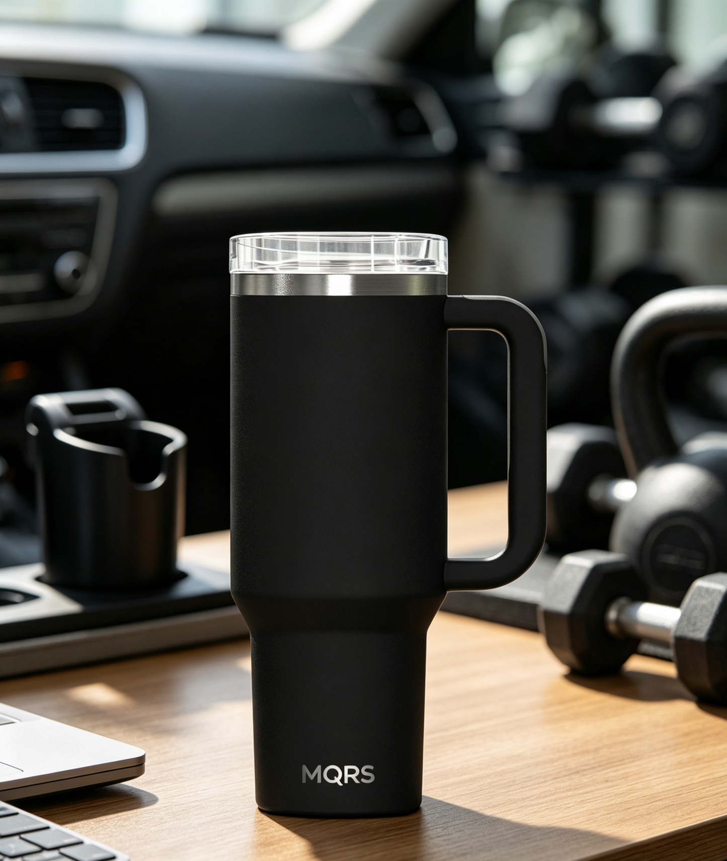 MQRS Premium Insulated Tumbler with Handle, 1200ml