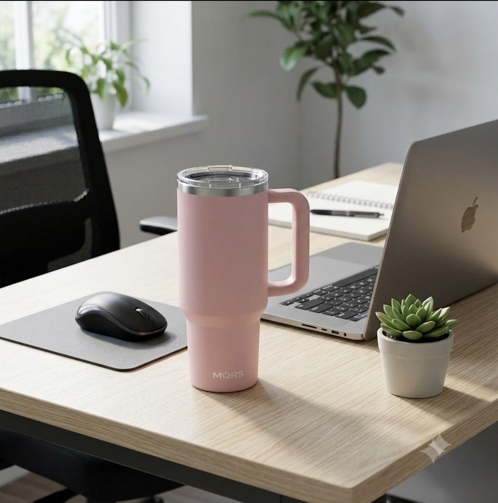 MQRS Premium Insulated Tumbler with Handle, 1200ml